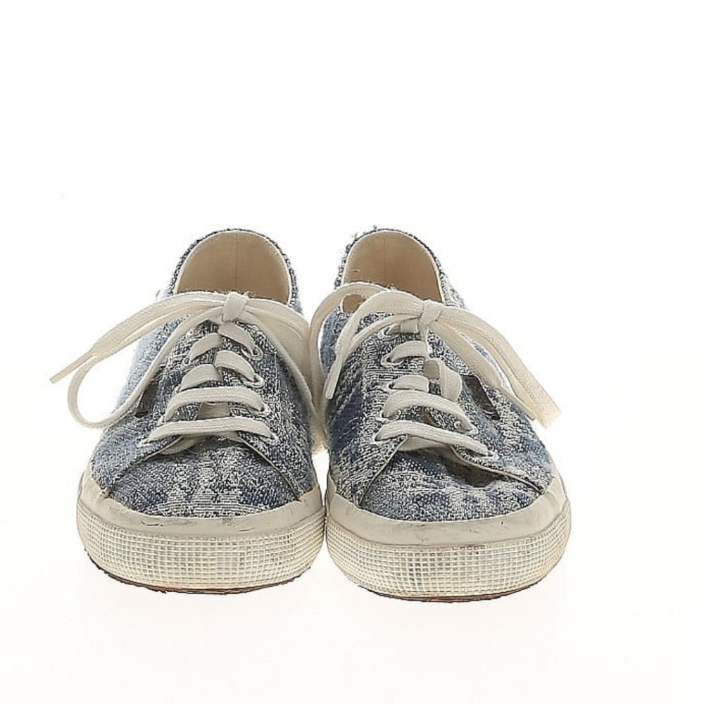 Superga x Man Repeller Sneakers | Blue Silver Street Style | EU 37